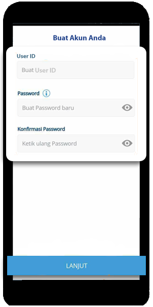 mandiri online app buat user ID dan password
